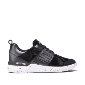 Supra Womens SCISSOR Low Top Shoes Black/White | US-15117